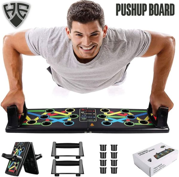 9in1 Foldable Push Up Board Multi Functional Body Building Fitness