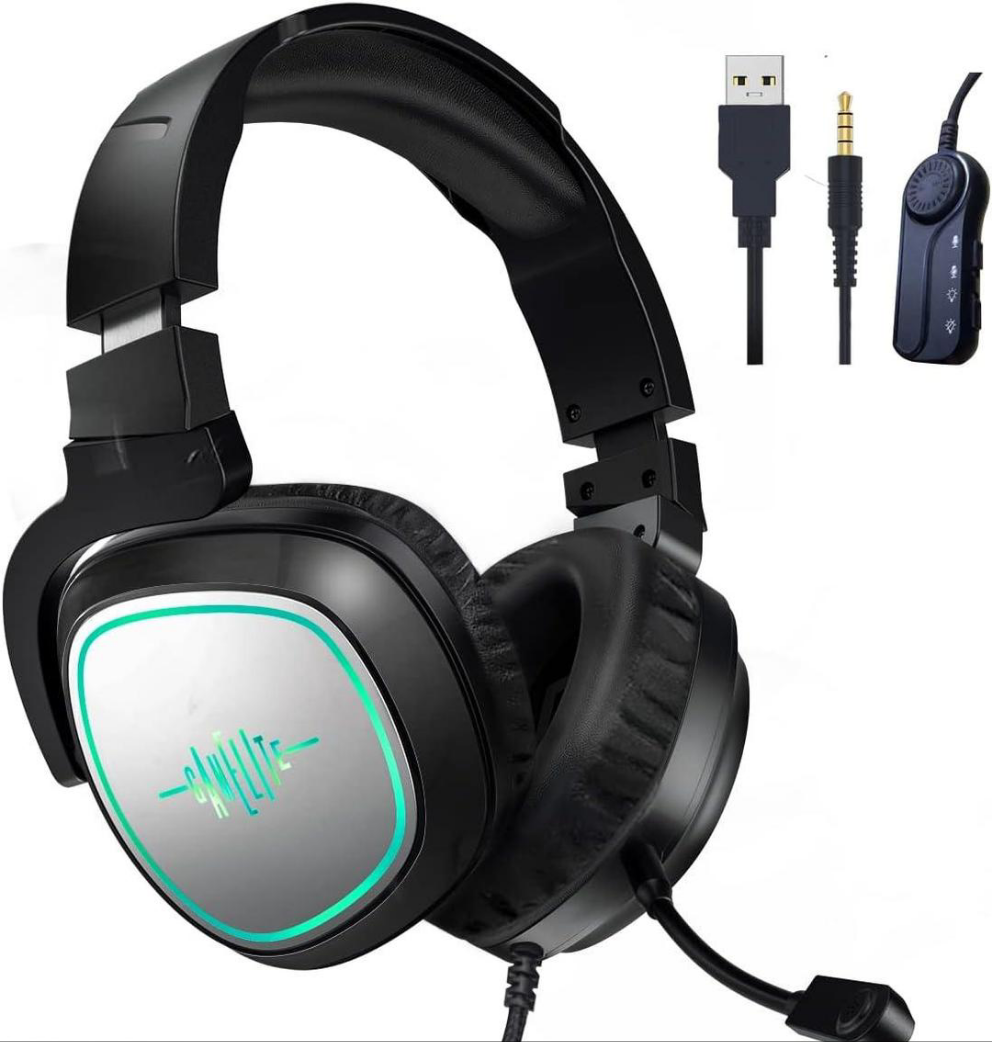 GAMELITE G1P Gaming Headset | Bass Surround Sound | Noise Cancelling Mic | 3.5mm Wired