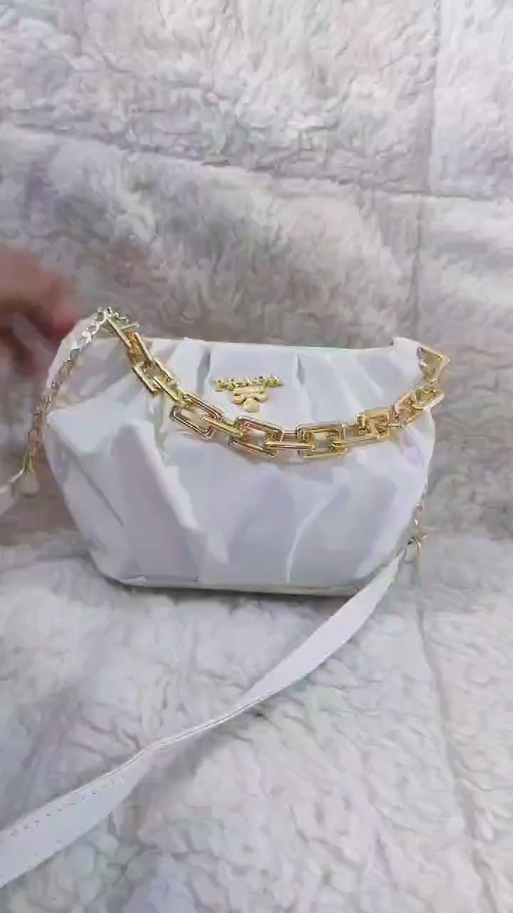 Women's Plain Saddle Crossbody Bag