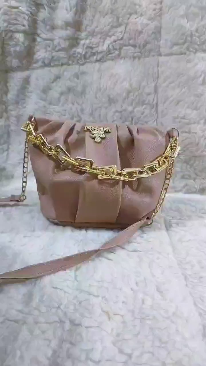 Women's Plain Saddle Crossbody Bag