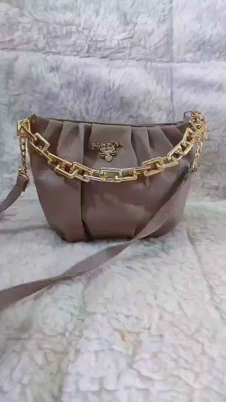 Women's Plain Saddle Crossbody Bag