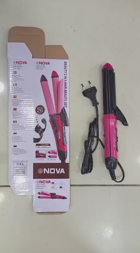2-in-1 Nova Hair Straightener And Curler