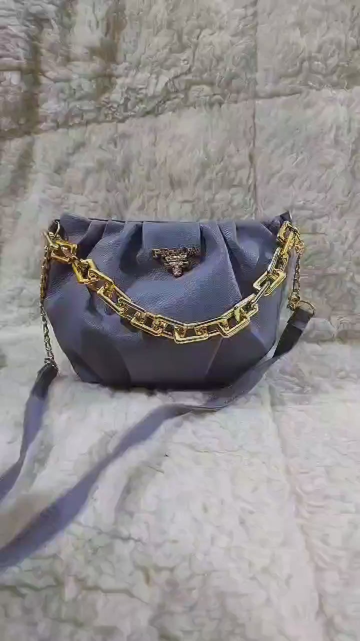 Women's Plain Saddle Crossbody Bag